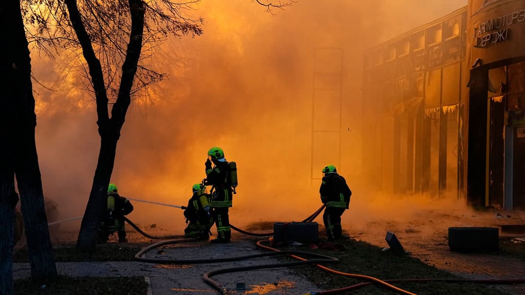 Последствия ракетной атаки в Киеве, 2 января 2024 года