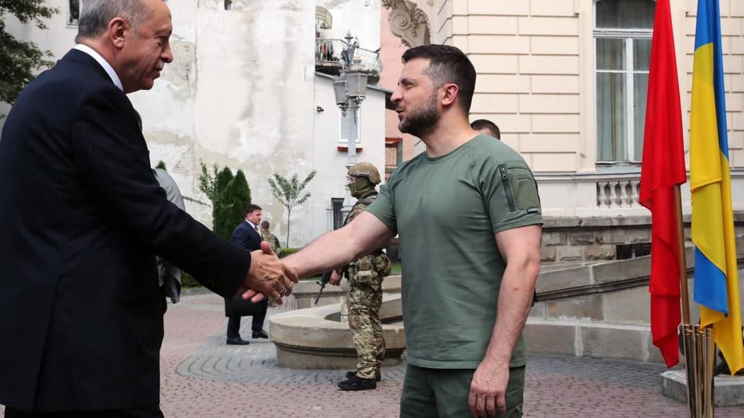 Эрдоган прибыл во Львов на переговоры с Зеленским