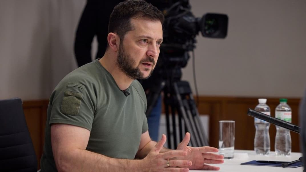 Президент Володимир Зелшенський на зустрічі з журналістами, 16 листопада 2022 року