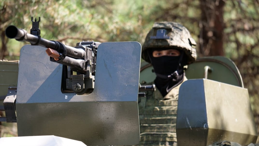 Білоруський військовий у прикордонному з Україною районі