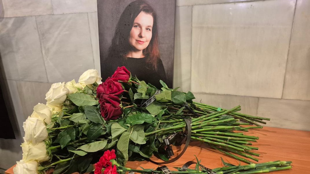 Церемония прощания с Еленой Когут в Сумском театре драмы и музыкальной комедии им. С. Щепкина