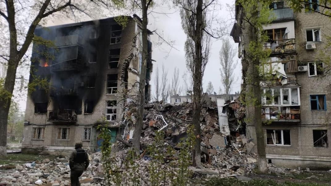 Последствия обстрела Донецкой области