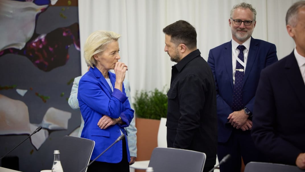 Президент України Володимир Зеленський та голова Європейської комісії Урсула фон дер Ляєн