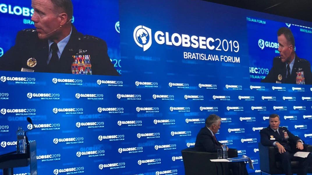 Новоназначенный командующий НАТО в Европе Тод Уолтерс конференции по безопасности GLOBSEC в Братиславе, Словакия, 7 июня 2019 года