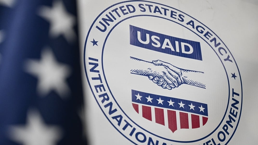 Ілюстративне фото. Логотип Агентства США з міжнародного розвитку (USAID), що допомагало реалізовувати економічні та гуманітарні проєкти в усьому світі