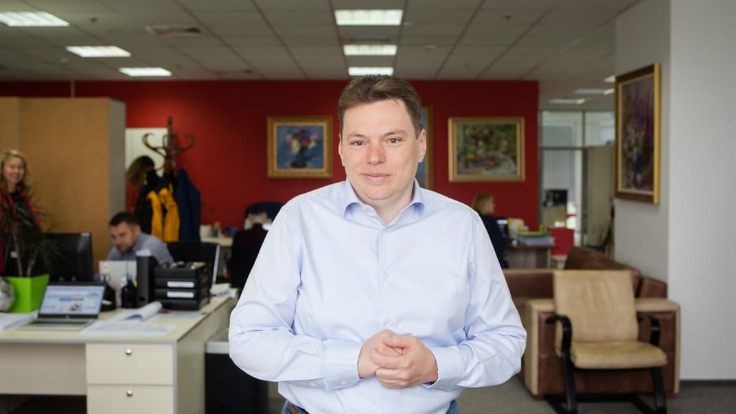 Президент компании «Биофарма» Константин Ефименко в офисе в Киеве, 19 мая 2020 года