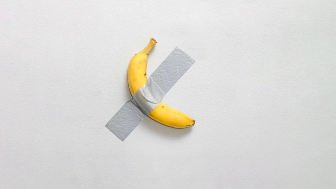 Витвір італійського художника Мауріціо Каттелана під назвою «Комедіант»