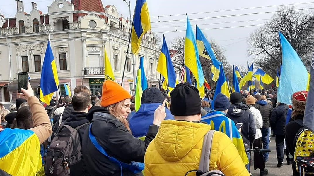 Марш единства в Одессе, 20 февраля 2022 года