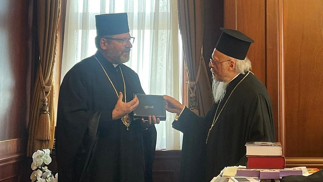 Встреча митрополита Святослава с патриархом Варфоломеем