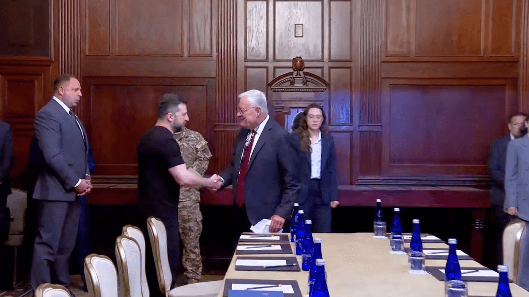 Президент України Володимир Зеленський разом із спецпосланцем США Кітом Келлогом