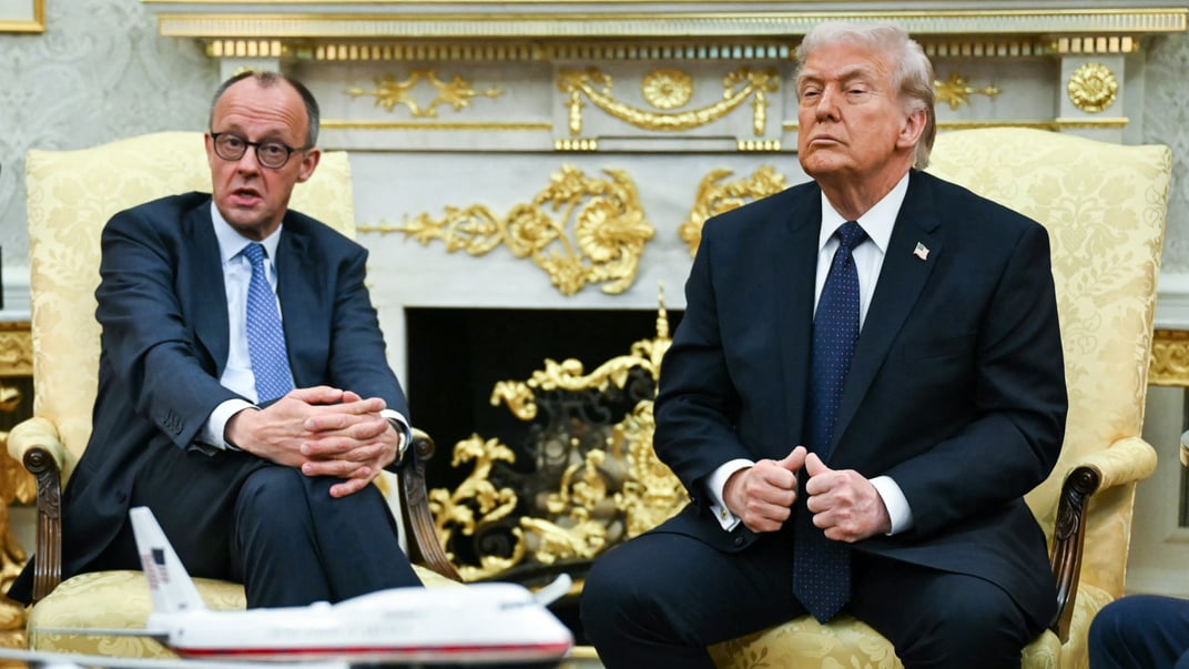 Канцлер Німеччини Фрідріх Мерц та президент США Дональд Трамп у Білому домі, 3 березня 2026 року Канцлер Німеччини Фрідріх Мерц та президент США Дональд Трамп у Білому домі, 3 березня 2026 року