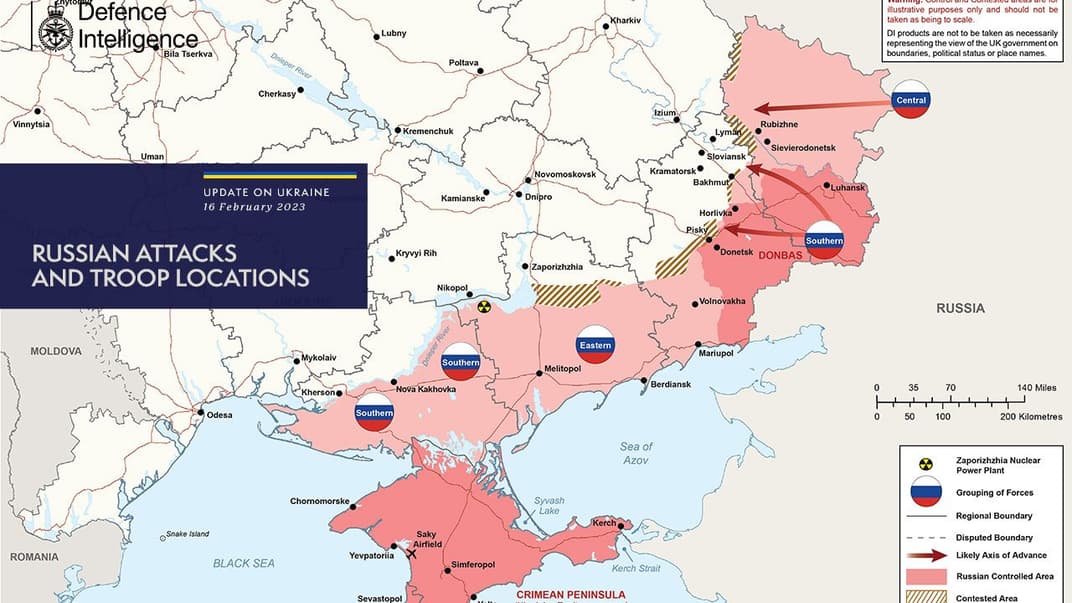 Ситуація на фронті станом на 16 лютого 2023 року