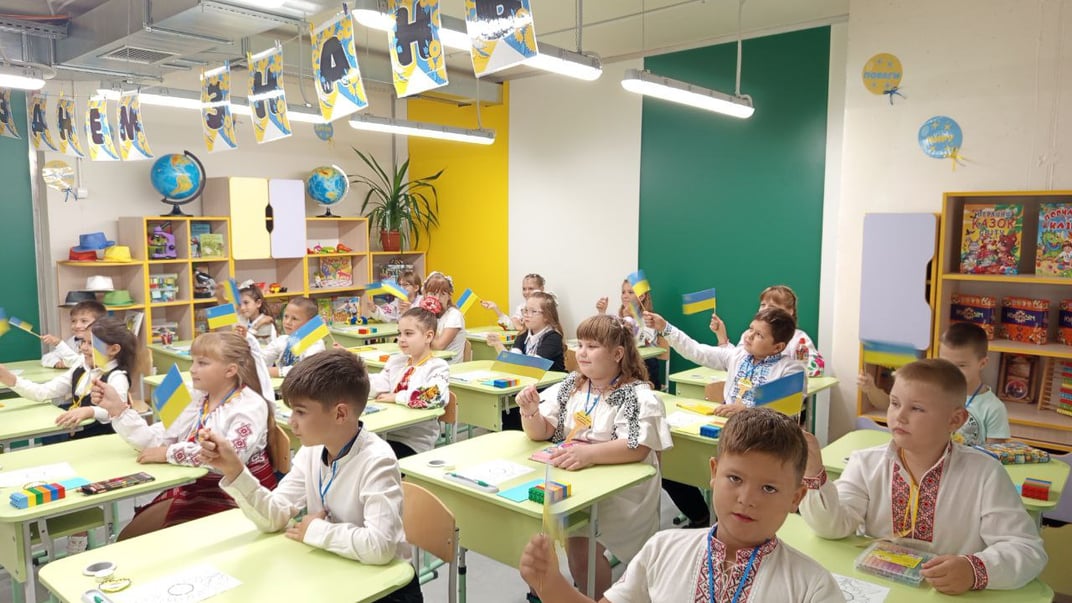 Українські учні Ілюстративне фото. Українські учні