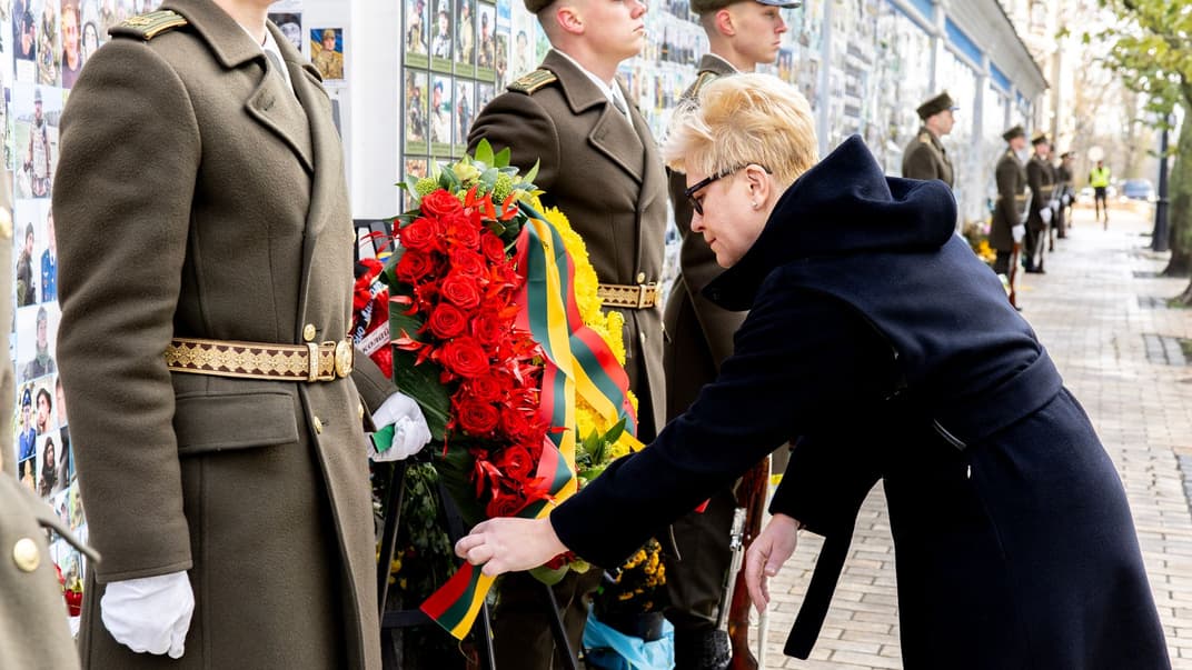 Прем'єр-міністерка Литви Інґріда Шимоніте в Києві, 24 листопада 2023 року