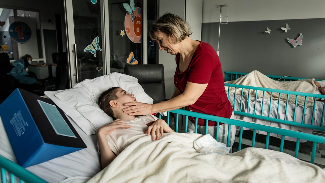 12-річний Сергій Саєнко і його мама Тетяна