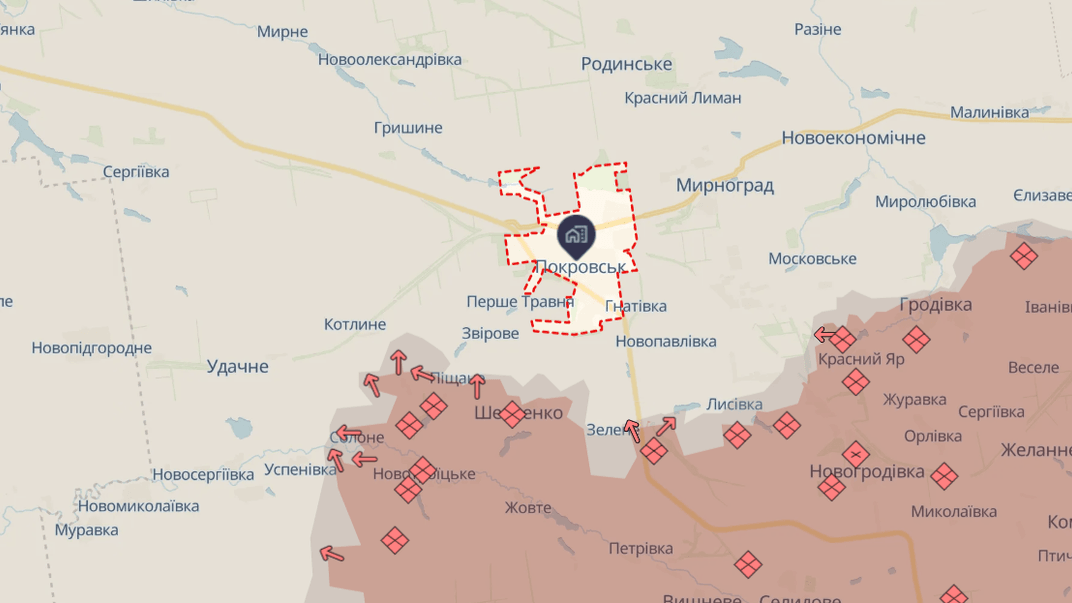 Ситуация вокруг Покровска по состоянию на 6 января