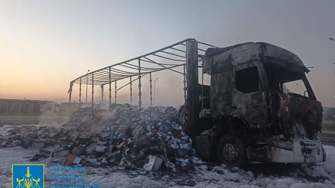 Последствия российских обстрелов в районе пункта пропуска «Орловка-Исакча» между Украиной и Румынией, 26 сентября 2023 года