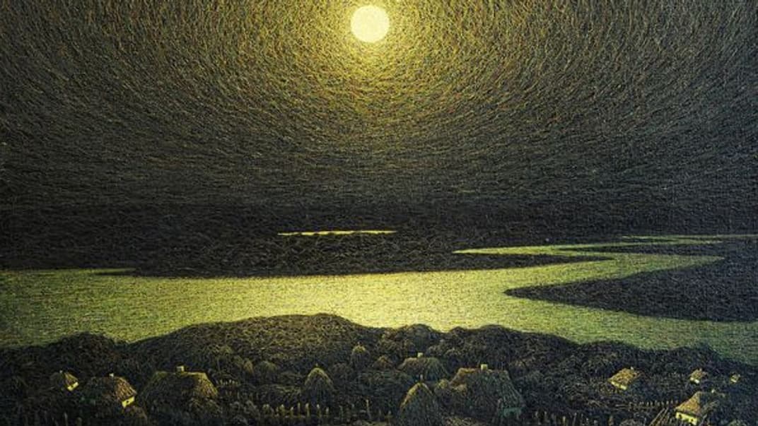 Картина Ивана Марчука «Взошла луна над Днепром»