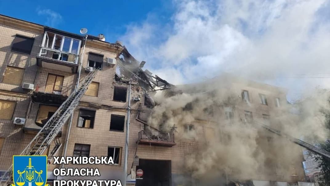 Последствия обстрела Харькова