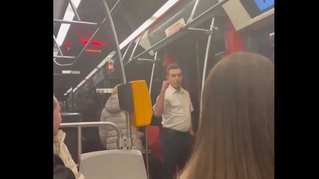 Водій чеського трамвая, який вигнав українців