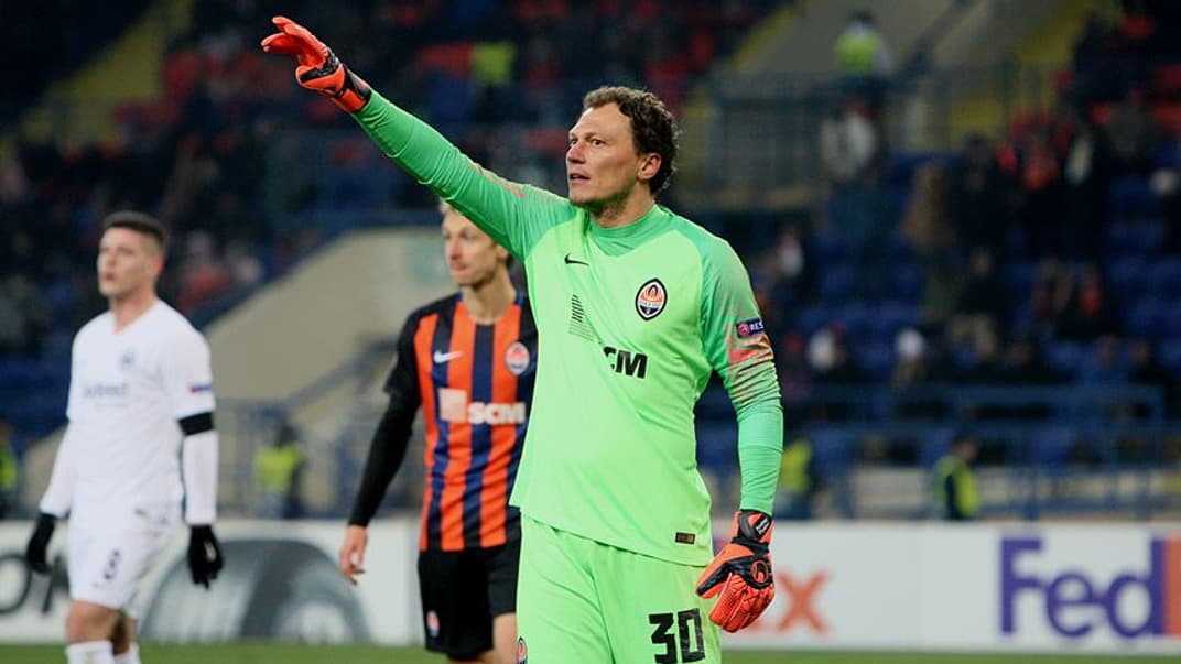 Голкипер «Шахтера» и сборной Украины Андрей Пятов