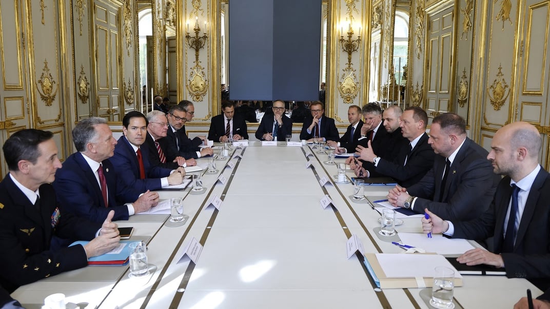 Зустріч представників України, США, Франції, Великої Британії та Німеччини в Єлисейському палаці 17 квітня 2025 року