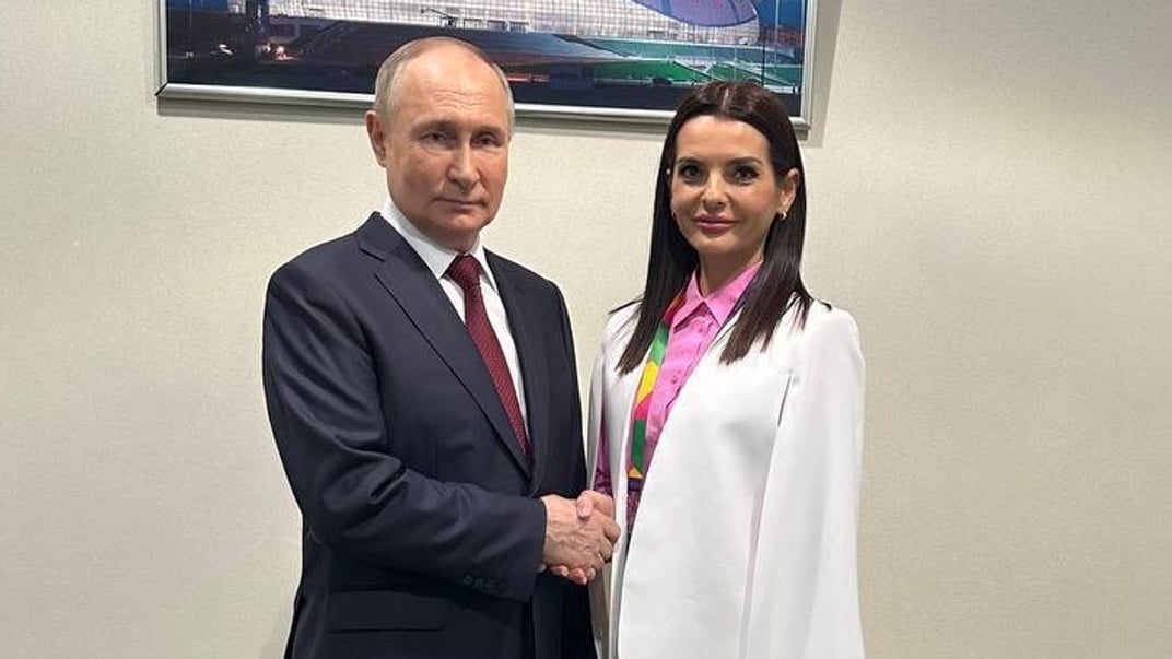 Глава рф володимир путін і башкан Гагаузії Євгенія Гуцул
