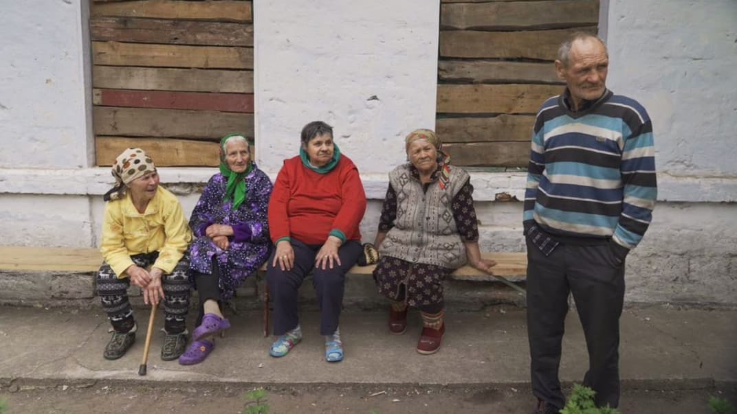 Мирні жителі села Нововоронцовка