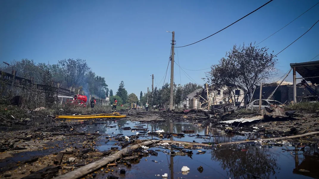 Наслідки обстрілу Вишневого
