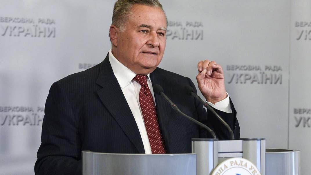 Представник України в Тристоронній контактній групі в Мінську з питань врегулювання ситуації на Донбасі Євген Марчук під час брифінгу, Київ, 22 вересня 2016 року