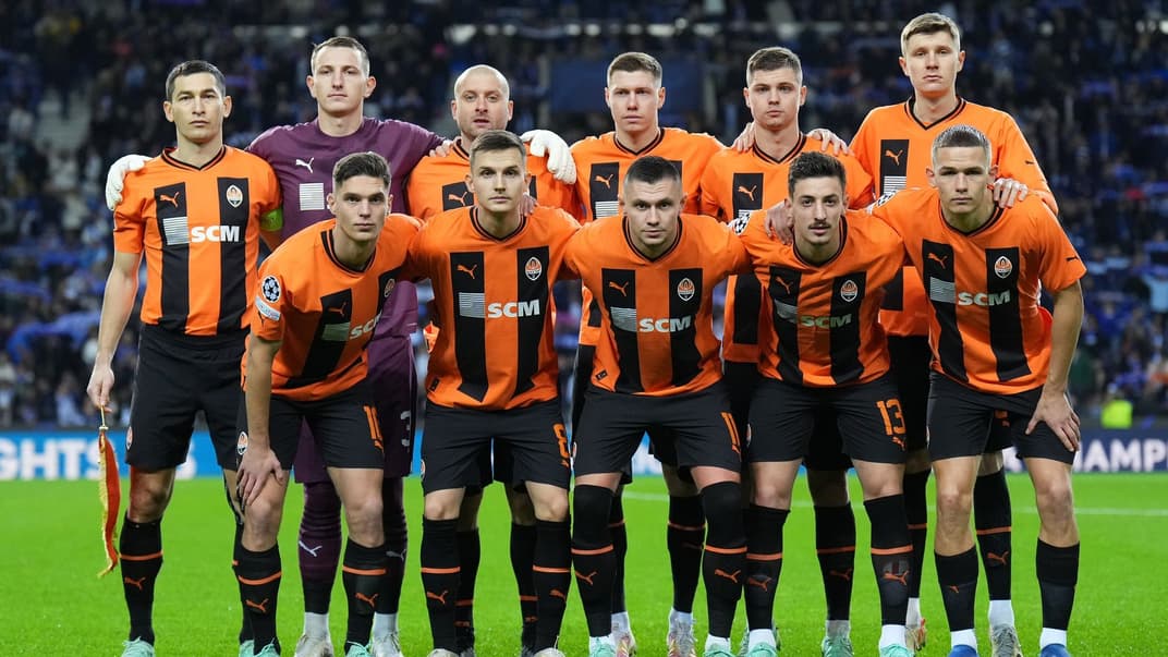 Команда «Шахтар» перед матчем проти «Порту»