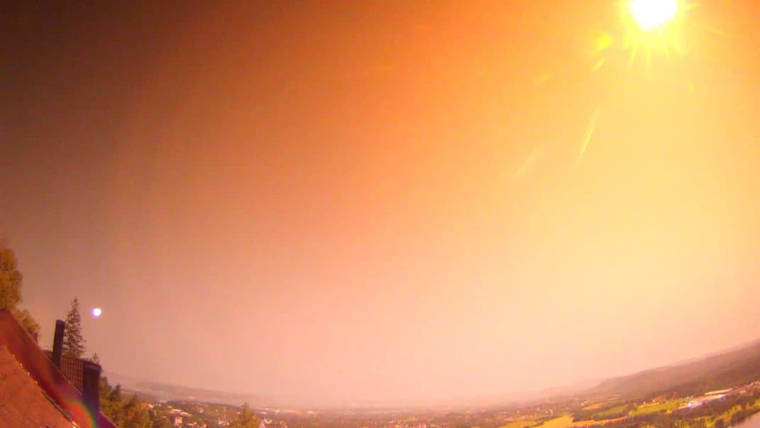 Падіння метеорита над Норвегією, 25 липня 2021 року