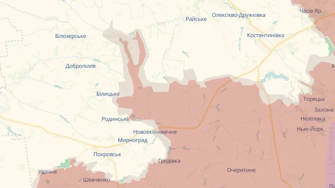 Карта DeepState по состоянию на 11 августа 2025 года