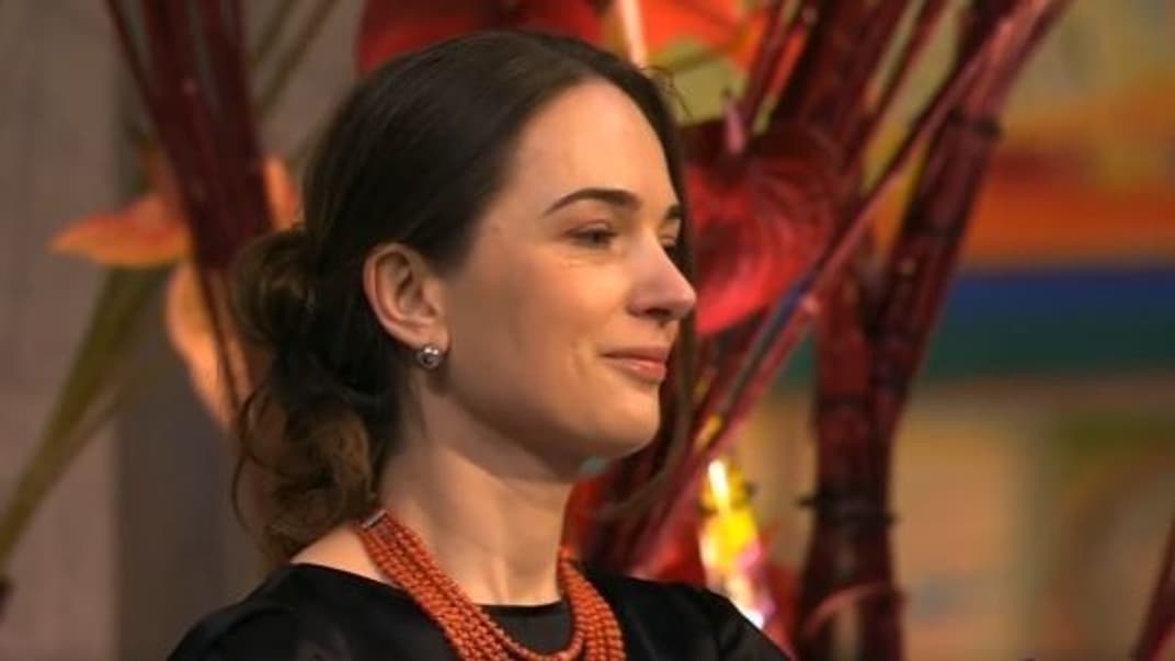 Глава українського «Центру громадянських свобод» Олександра Матвійчук на церемонії вручення Нобелівської премії миру в Осло, Норвегія, 10 грудня 2022 року