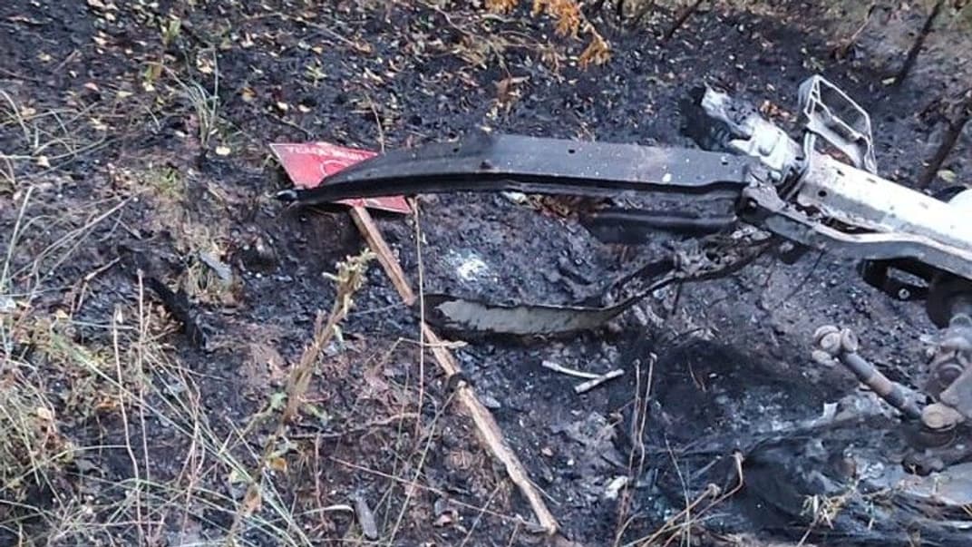 Місце події, де підірвалася автівка  