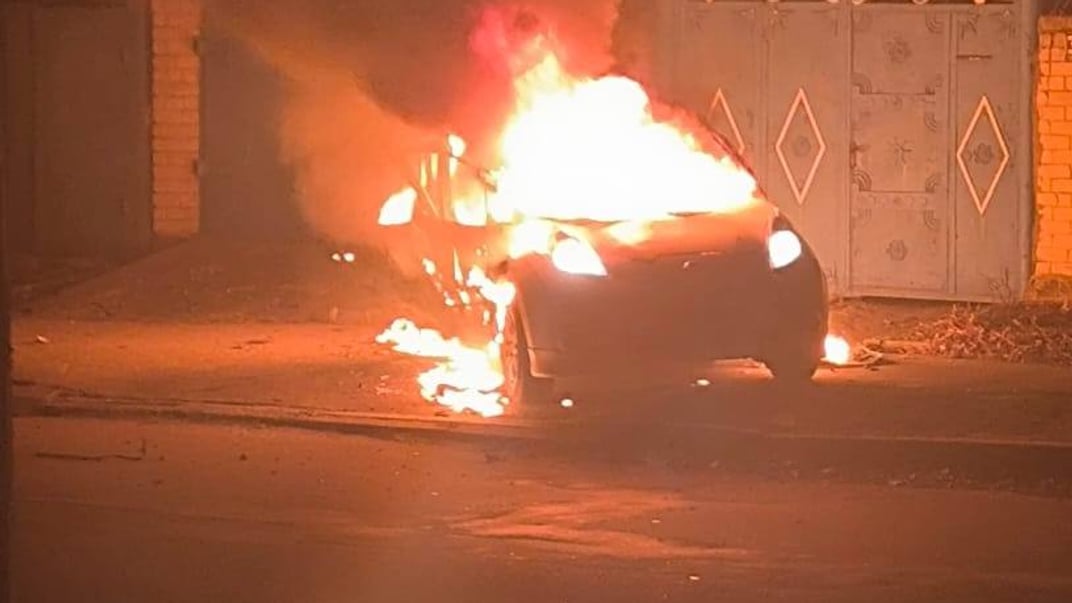 Авто, яке окупанти атакували дроном у грудні 2024 року