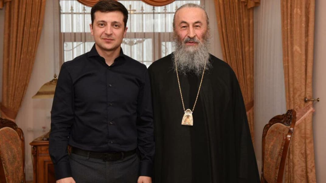 Зеленський зустрівся з главою УПЦ МП Онуфрієм