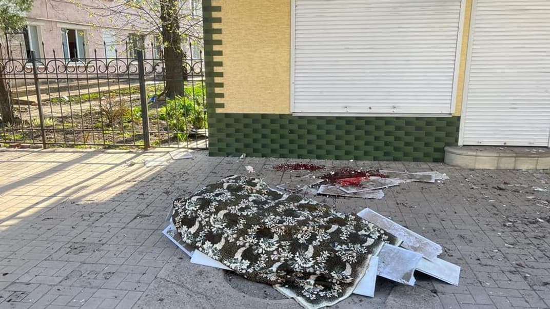 Последствия российского авиаудара по Белополью, 8 апреля 2024 года