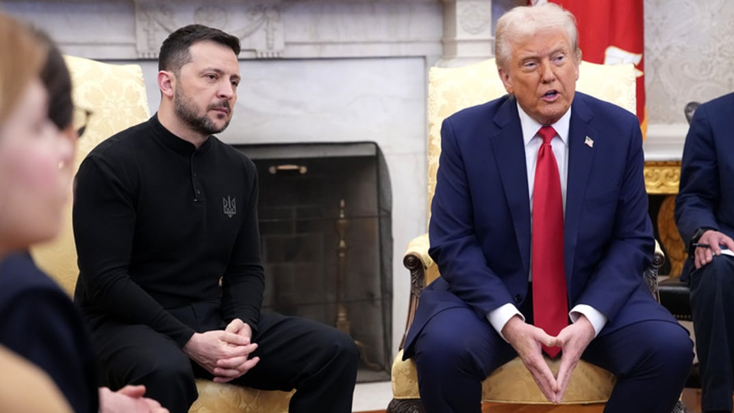 Дональд Трамп и Владимир Зеленский в Белом доме