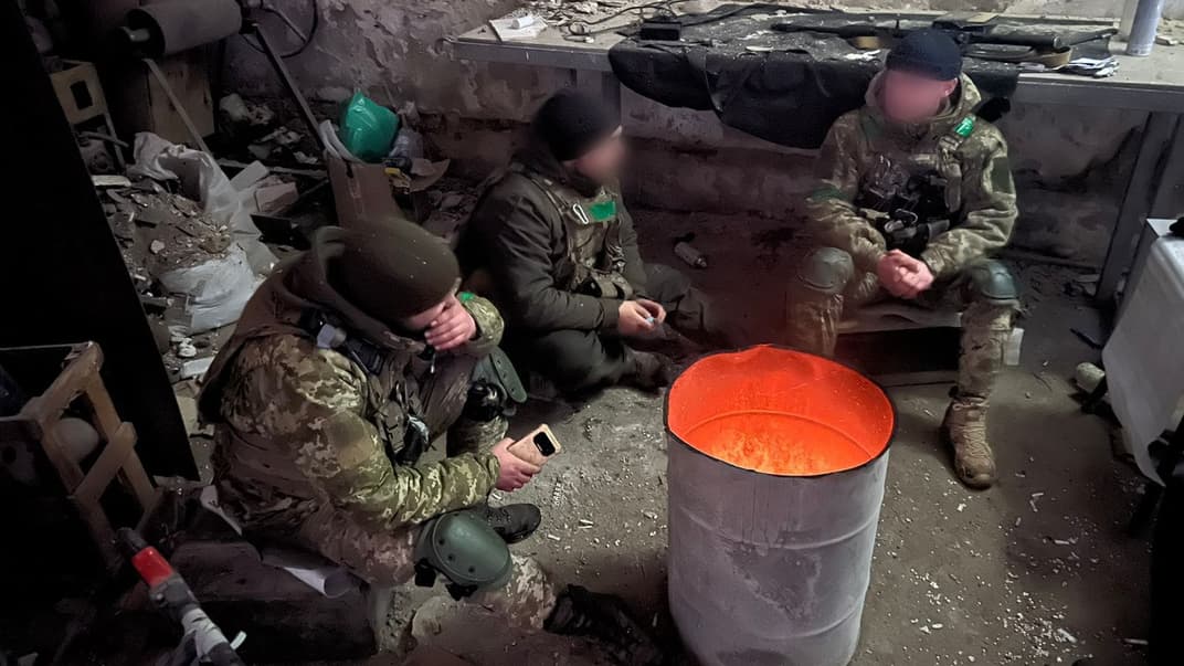 Українські військові в Бахмуті