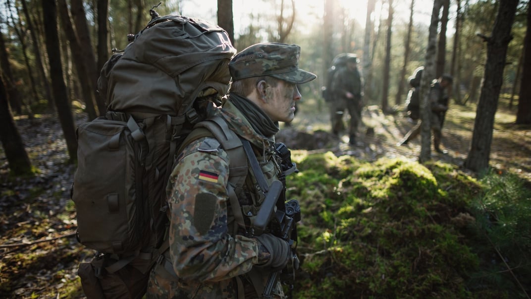 Ілюстративне фото. Навчання німецьких солдат