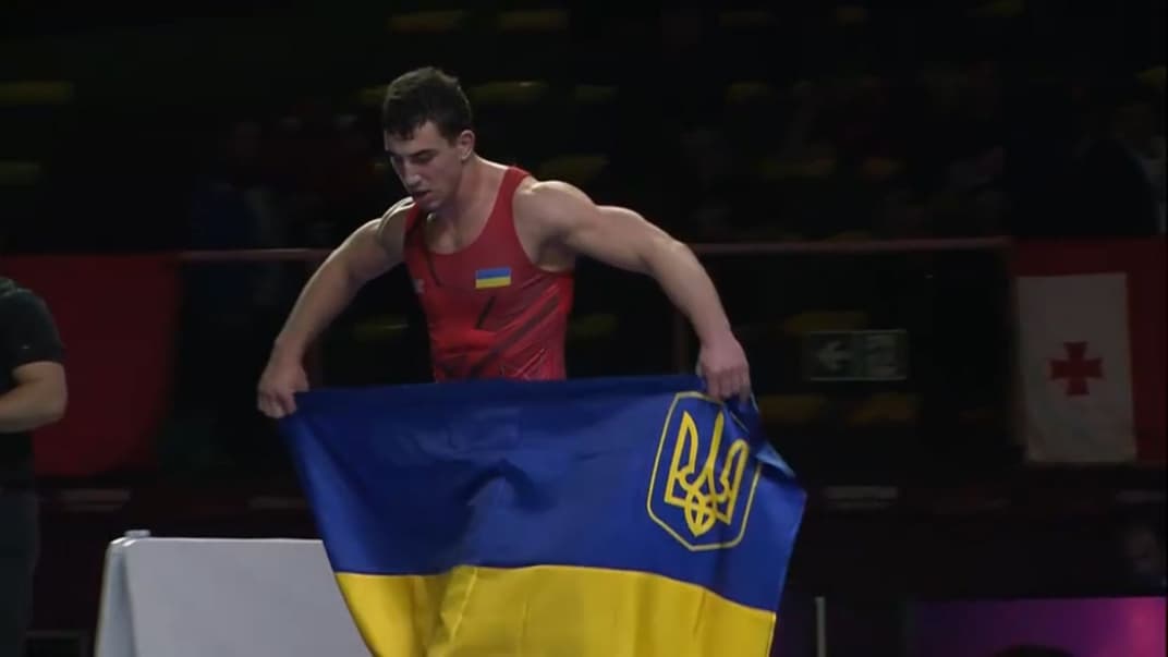 Украинец Семен Новиков стал чемпионом Европы по греко-римской борьбе, Рим 11 февраля 2020 год