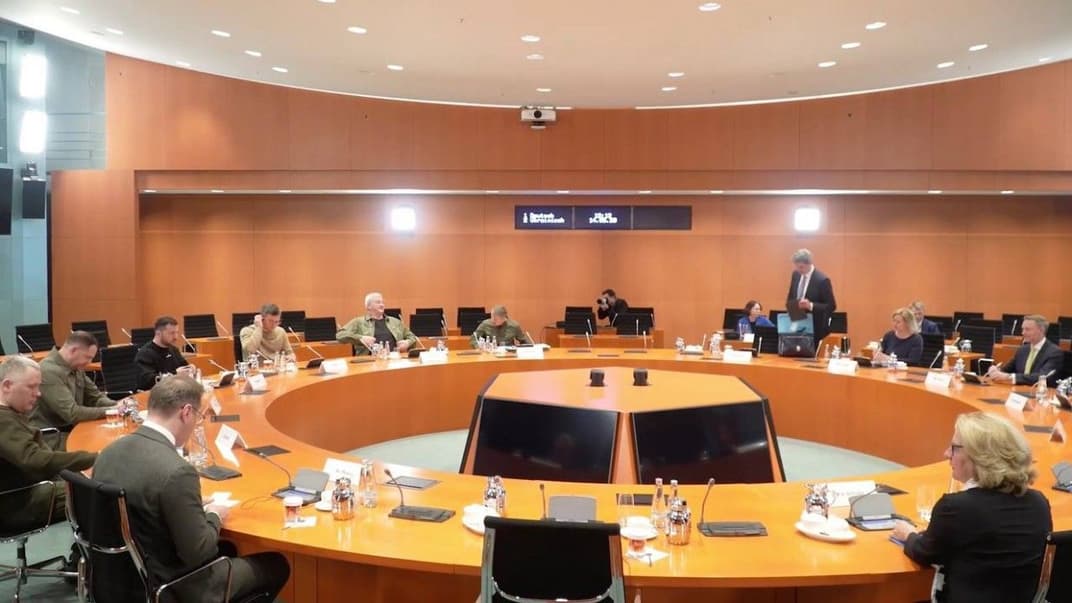 Встреча Владимира Зеленского с членами Кабинета по вопросам безопасности Германии, 14 мая 2023 года