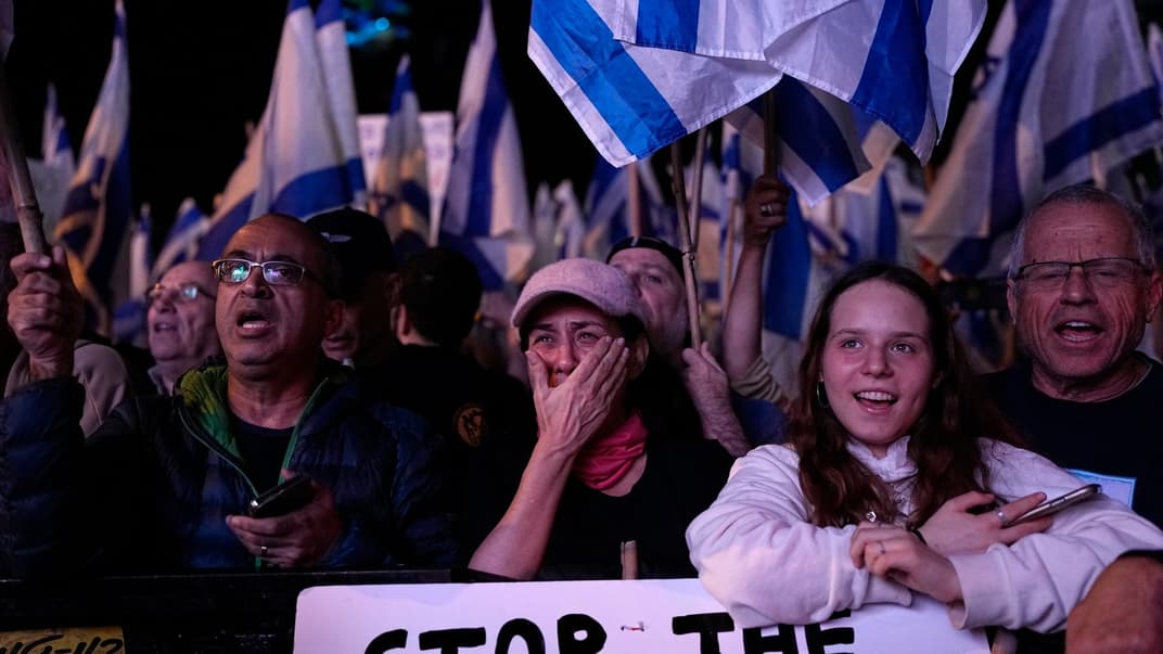 Ізраїль протестує проти планів уряду прем’єр-міністра Беньямін Нетаньягу переглянути судову систему, Тель-Авів, Ізраїль, 11 березня