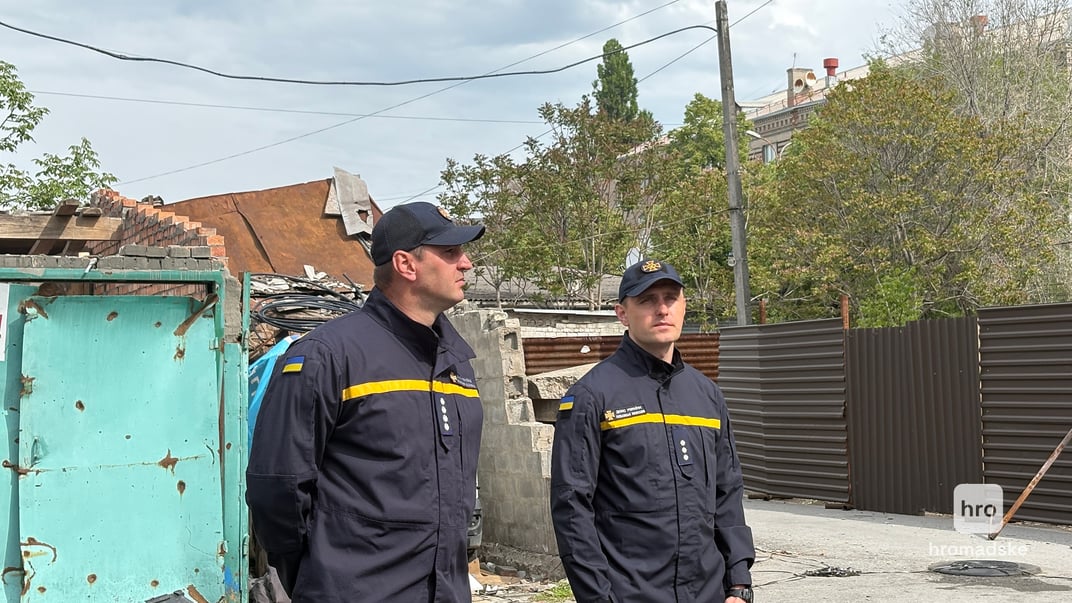 Рятувальники Андрій Нестеренко та Олексій Сухоруков