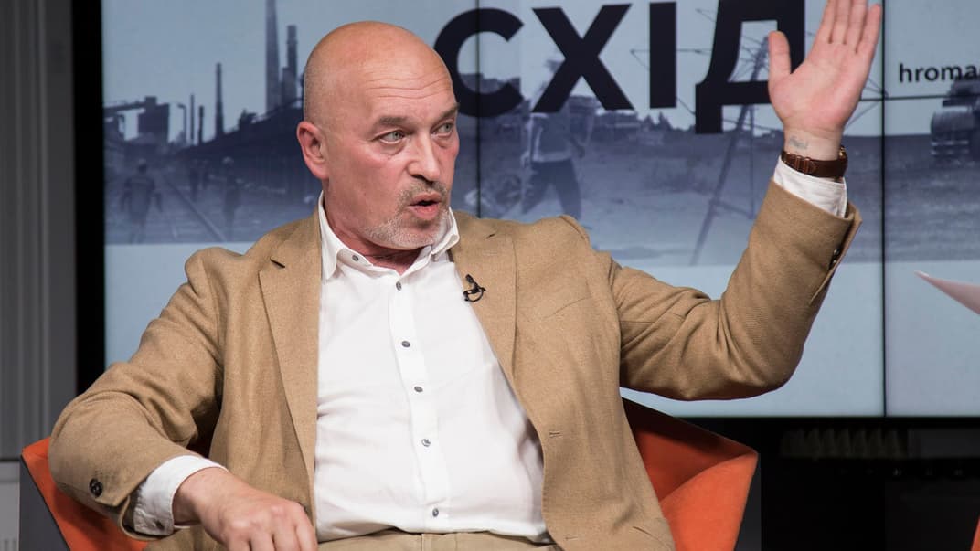 Заместитель министра по вопросам временно оккупированных территорий и внутренне перемещенных лиц Украины Георгий Тука в студии Громадского Киев, 17 августа 2018 года