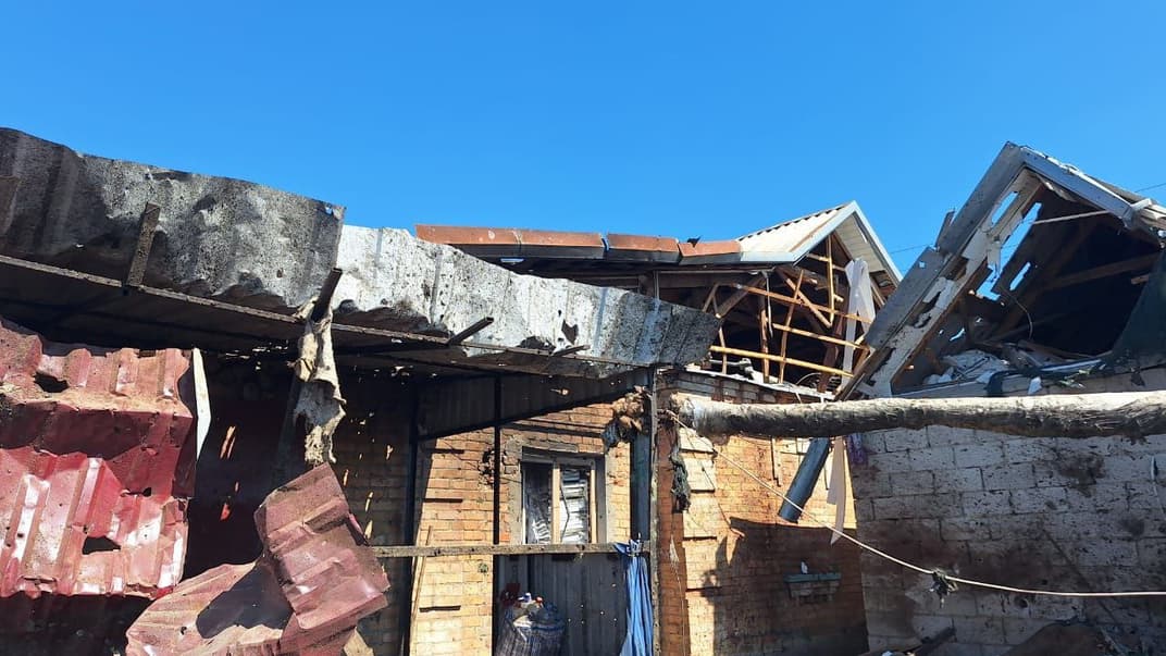 Последствия обстрела Никопольского района