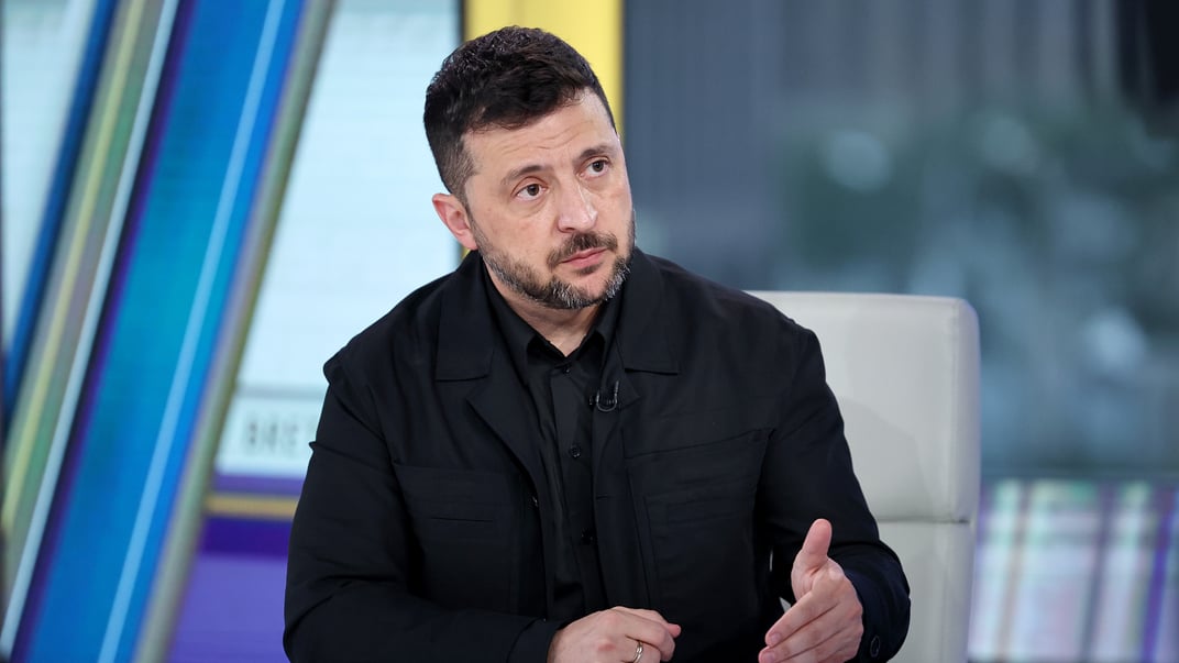 Президент України Володимир Зеленський під час інтерв'ю у студії Fox News