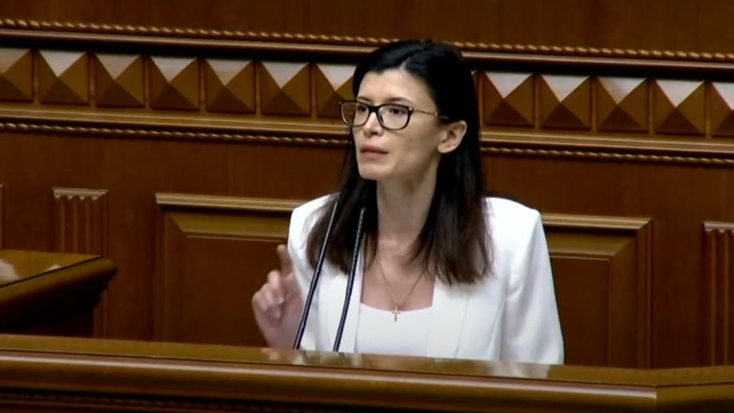 Голова Антимонопольного комітету України під час розгляду її кандидатури у залі Верховної Ради, 16 липня 2020 року.