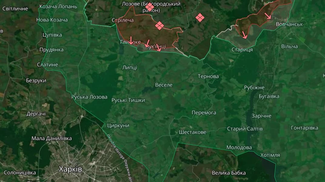 Ситуація на півночі Харківської області станом на 14 травня